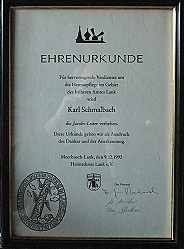 1992 Jakobsleiter Urkunde